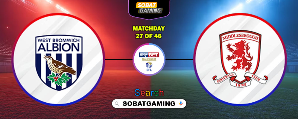 West Bromwich Albion Vs Middlesbrough 17 Januari 2026