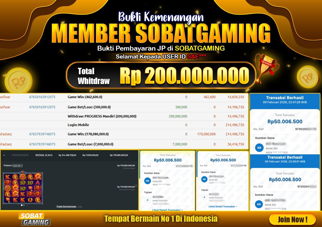 BUKTI JP 09 FEBRUARI 2026 LUNAS RP. 200.000.000,-