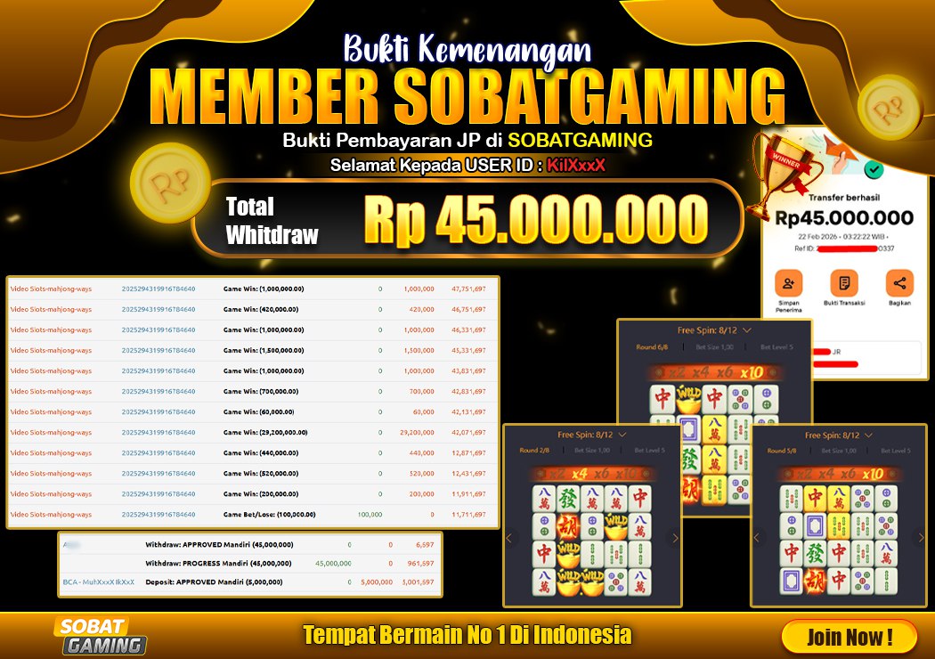 BUKTI JP 22 FEBRUARI 2026 LUNAS RP. 45.000.000,-