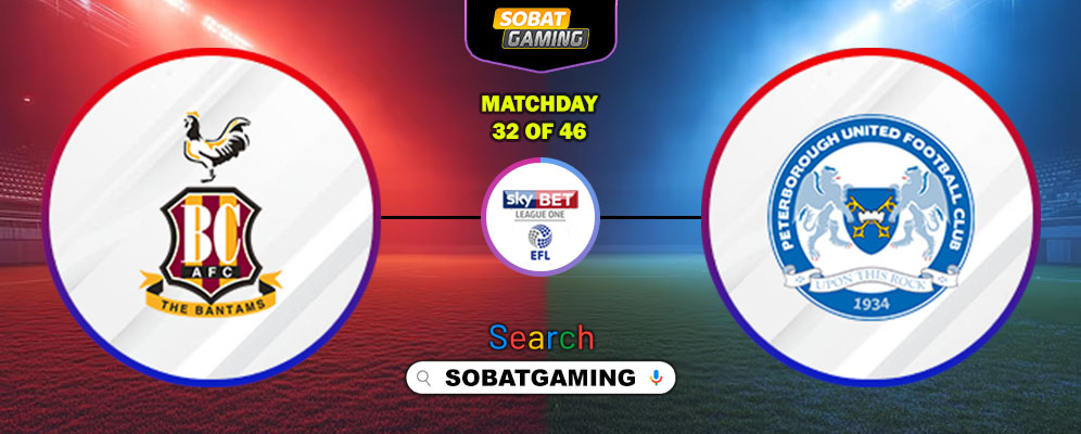 Bradford City Vs Peterborough United 14 Februari 2026