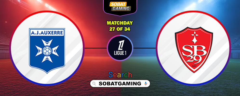 Auxerre Vs Brest 22 Maret 2026