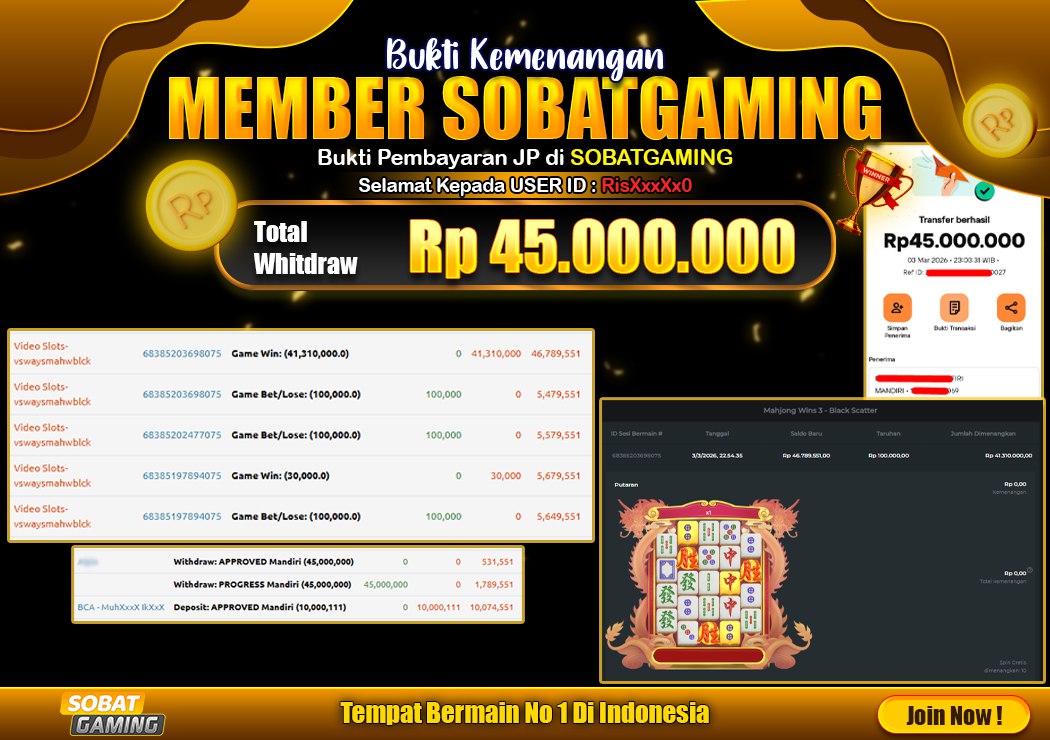 BUKTI JP 04 MARET 2026 LUNAS RP. 45.000.000,-