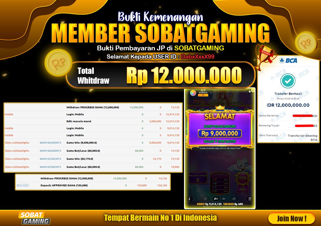 BUKTI JP 06 MARET 2026 LUNAS RP. 12.000.000,-