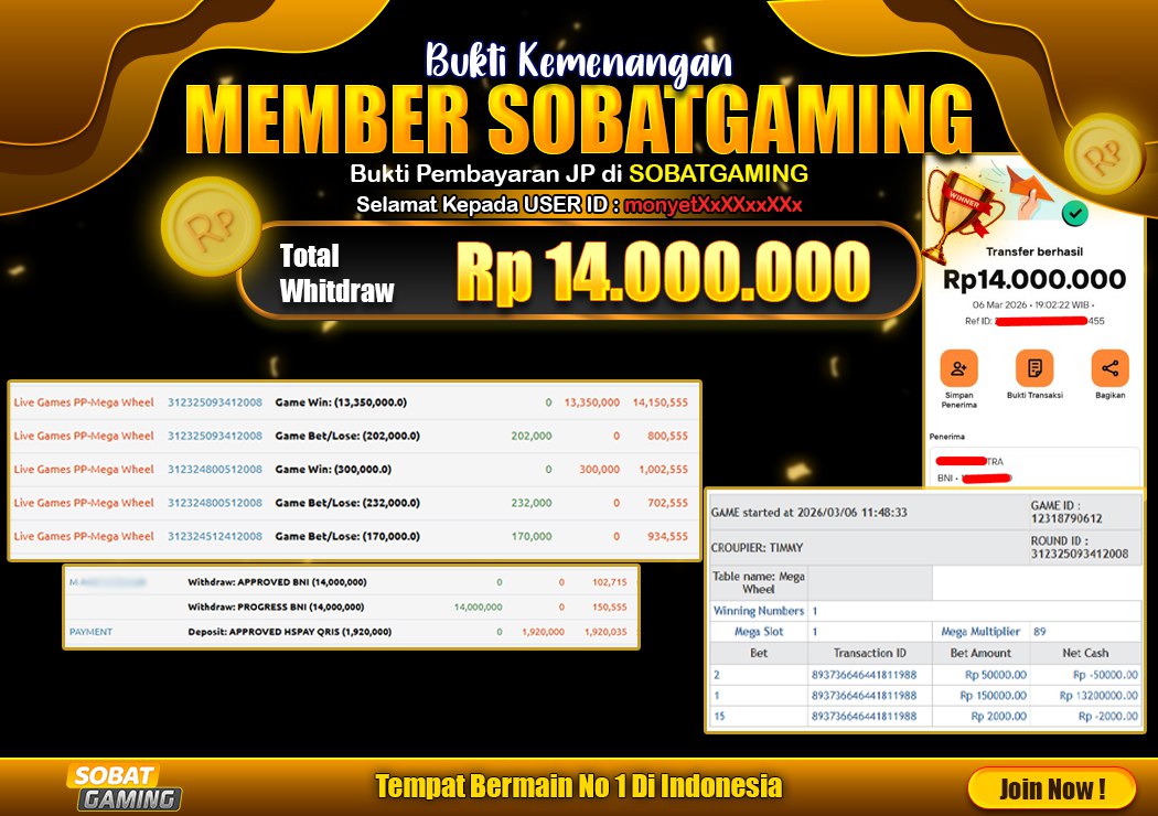 BUKTI JP 06 MARET 2026 LUNAS RP. 14.000.000,-