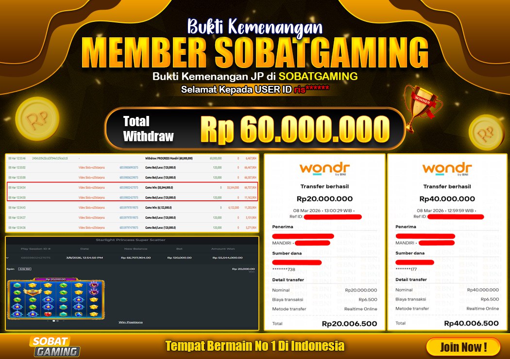 BUKTI JP 08 MARET 2026 LUNAS RP. 60.000.000,-