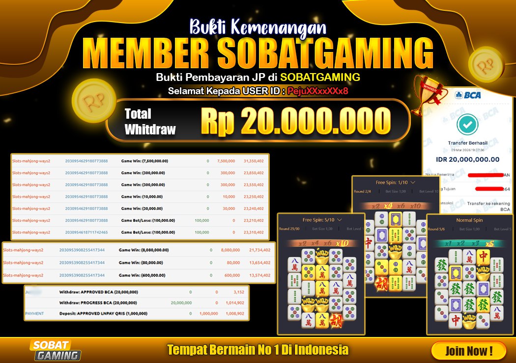 BUKTI JP 09 MARET 2026 LUNAS RP. 20.000.000,-