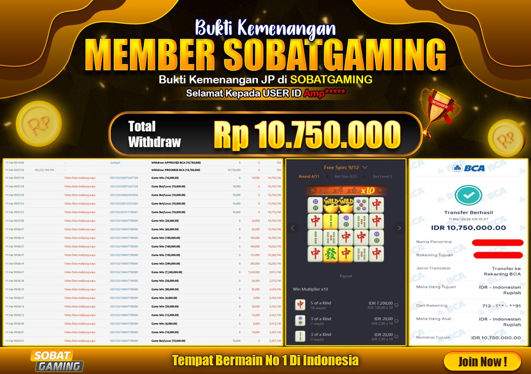 BUKTI JP 11 MARET 2026 LUNAS RP. 10.750.000,-