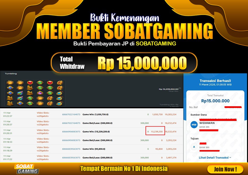 BUKTI JP 11 MARET 2026 LUNAS RP. 15.000.000,-