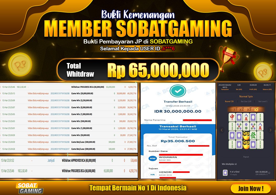 BUKTI JP 15 MARET 2026 LUNAS RP. 65.000.000,-