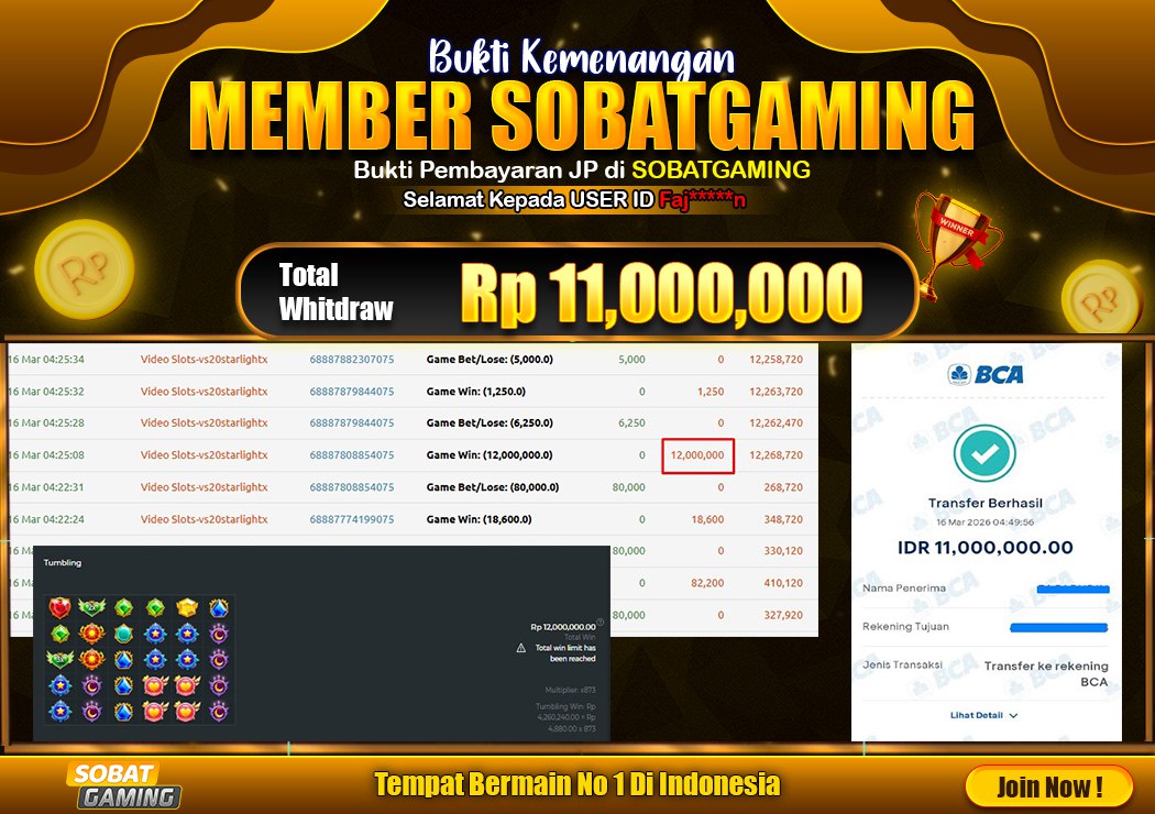 BUKTI JP 16 MARET 2026 LUNAS RP. 11.000.000,-