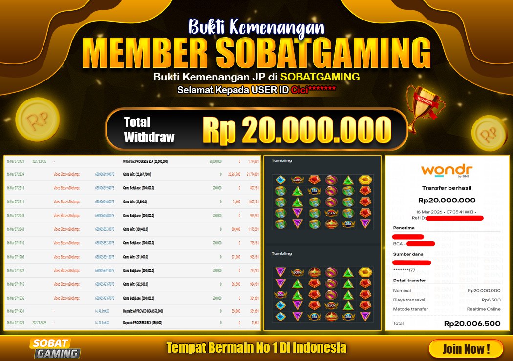 BUKTI JP 16 MARET 2026 LUNAS RP. 20.000.000,-