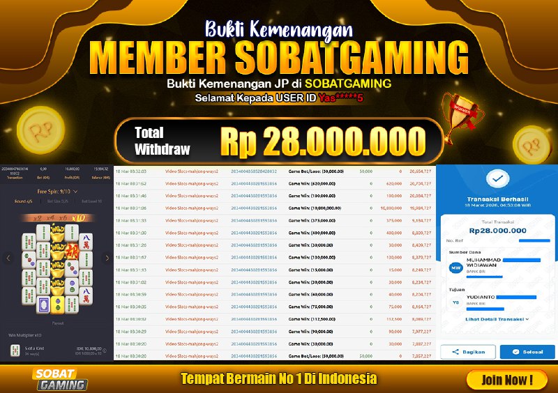 BUKTI JP 18 MARET 2026 LUNAS RP. 28.000.000,-