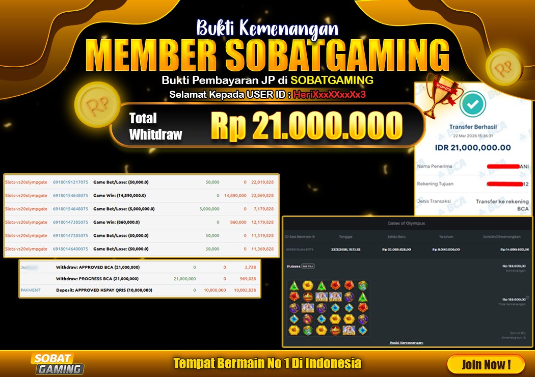 BUKTI JP 22 MARET 2026 LUNAS RP. 21.000.000,-