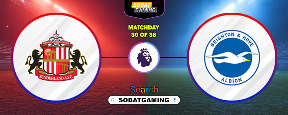 Sunderland Vs Brighton & Hove Albion 14 Maret 2026