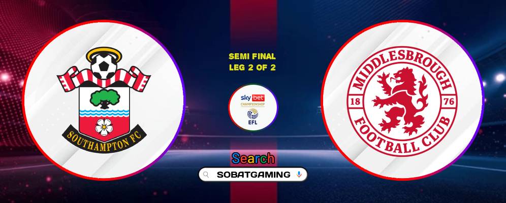 Southampton Vs Middlesbrough 13 Mei 2026