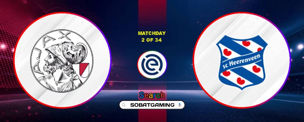 Ajax Vs SC Heerenveen 16 Agustus 2026