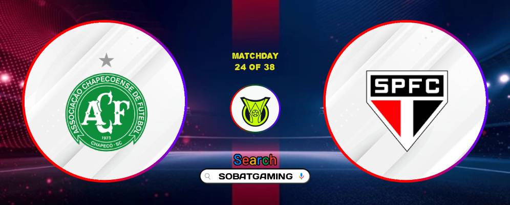 Chapecoense AF Vs Sao Paulo 24 Agustus 2026