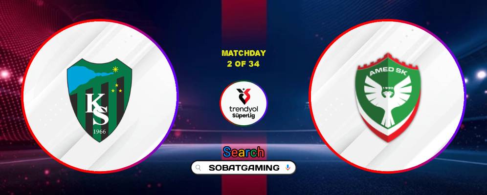 Kocaelispor Vs Amed SK 25 Agustus 2026
