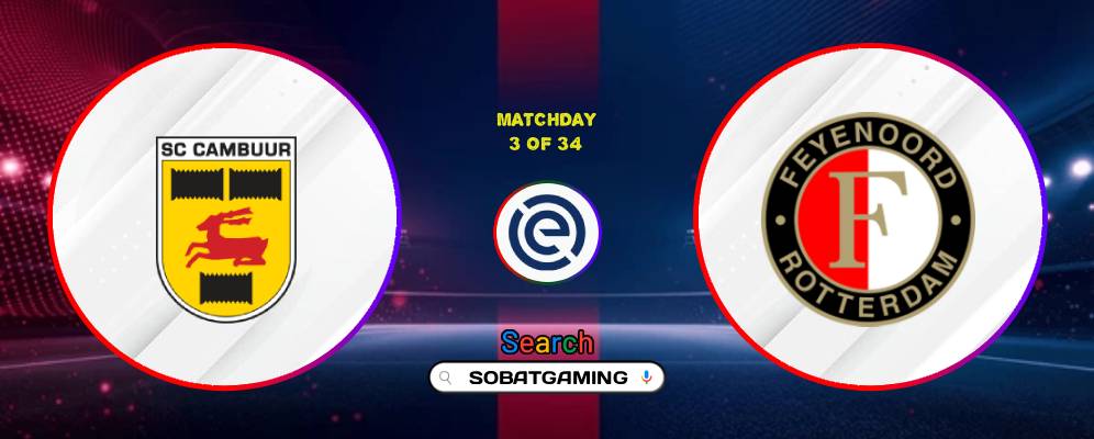 SC Cambuur Vs Feyenoord 23 Agustus 2026
