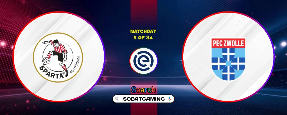 Sparta Rotterdam Vs PEC Zwolle 05 September 2026