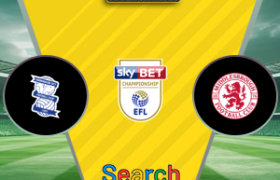 Birmingham City Vs Middlesbrough 19 September 2026
