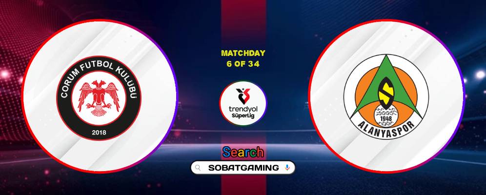 Corum FK Vs Alanyaspor 19 September 2026