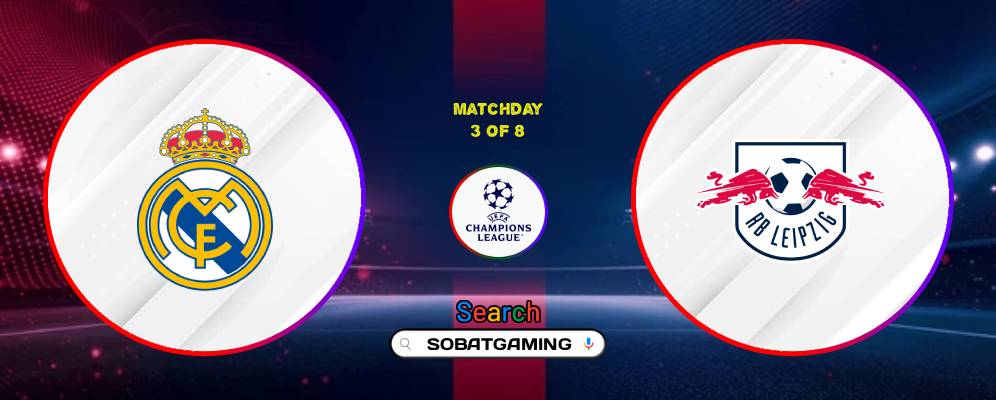 Real Madrid Vs RB Leipzig 22 Oktober 2026