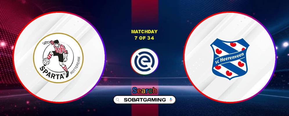 Sparta Rotterdam Vs SC Heerenveen 19 September 2026